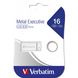 Verbatim Metal Executive USB-muisti 16 GB USB A-tyyppi 2.0 Hopea