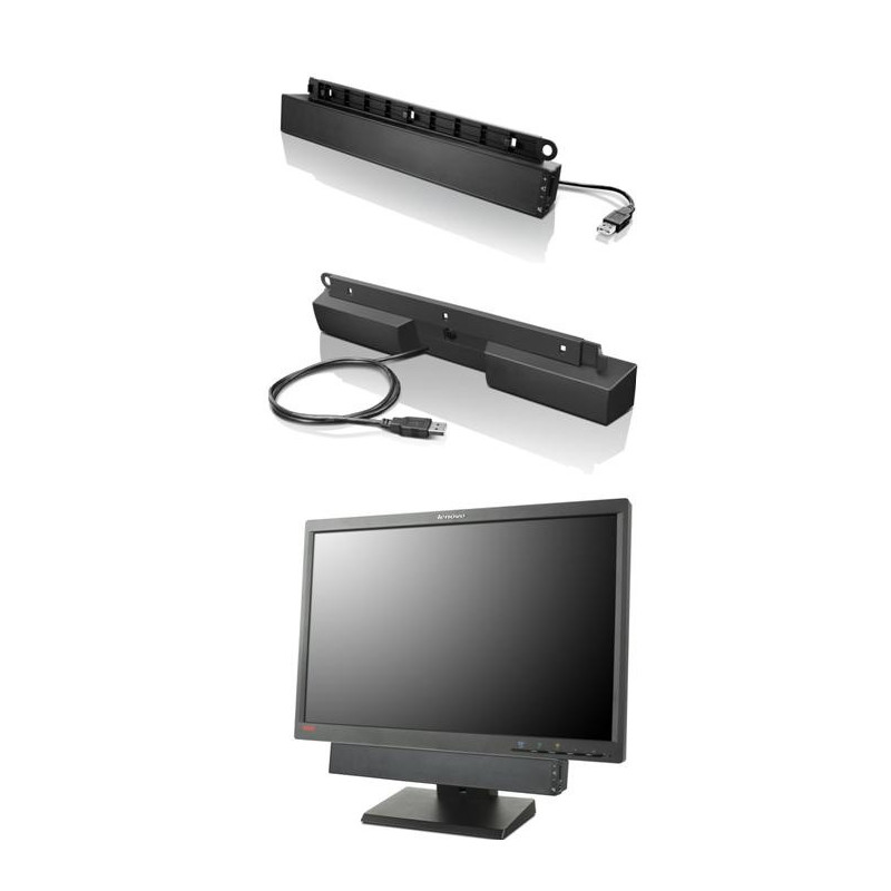 Lenovo USB Soundbar Musta 2.0 kanavaa 2,5 W