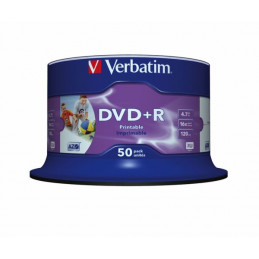 Verbatim DVD+R Wide Inkjet Printable No ID Brand 4,7 GB...