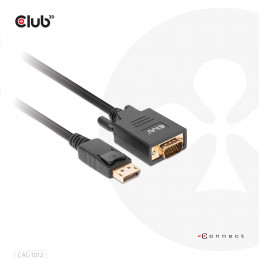 CLUB3D CAC-1012 DisplayPort-kaapeli 2 m Musta