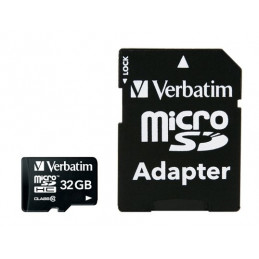 Verbatim microSDHC, 32GB,  Class 10, mukana sovitin