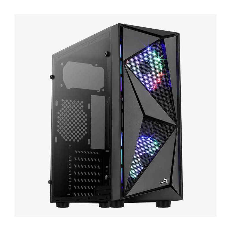 Aerocool Glider Tempered Glass Musta