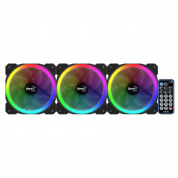 Aerocool Orbit RC Tietokonekotelo Tuuletin 12 cm Musta