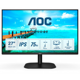 AOC 27B2H tietokoneen litteä näyttö 68,6 cm (27") 1920 x 1080 pikseliä Full HD LED Musta
