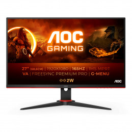 AOC 27G2SAE BK tietokoneen litteä näyttö 68,6 cm (27") 1920 x 1080 pikseliä Full HD LED Musta, Punainen