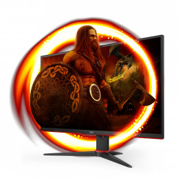 AOC 27G2SAE BK tietokoneen litteä näyttö 68,6 cm (27") 1920 x 1080 pikseliä Full HD LED Musta, Punainen