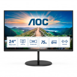 AOC V4 Q24V4EA LED display 60,5 cm (23.8") 2560 x 1440 pikseliä 2K Ultra HD Musta