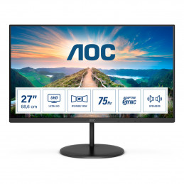 AOC V4 U27V4EA tietokoneen litteä näyttö 68,6 cm (27") 3840 x 2160 pikseliä 4K Ultra HD LED Musta