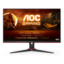 AOC G2 24G2ZE BK LED display 60,5 cm (23.8") 1920 x 1080 pikseliä Full HD Musta, Punainen