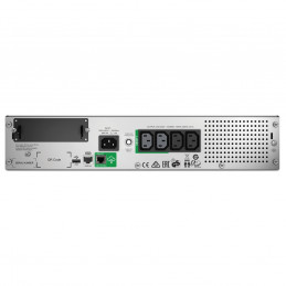 APC SMT750RMI2UC UPS-virtalähde Linjainteraktiivinen 0,75 kVA 500 W 4 AC-pistorasia(a)