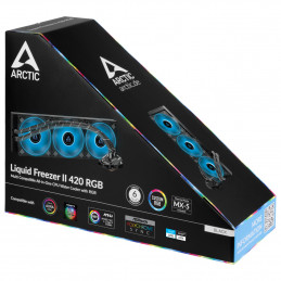 ARCTIC Liquid Freezer II 420 RGB Suoritin Liquid сooling kit 14 cm Musta 1 kpl