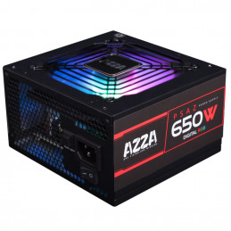 Azza PSAZ-650W(ARGB) virtalähdeyksikkö 20+4 pin ATX ATX Musta