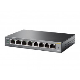 TP-LINK TL-SG108PE Hallitsematon Gigabit Ethernet (10 100 1000) Power over Ethernet -tuki Musta
