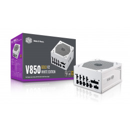 Cooler Master V850 Gold-V2 White Edition virtalähdeyksikkö 850 W 24-pin ATX ATX Valkoinen