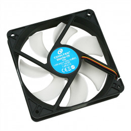 Cooltek Silent Fan 120 Tietokonekotelo Tuuletin 12 cm Musta, Valkoinen