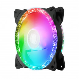 Cooler Master MasterFan MF120 Prismatic 3 IN 1 Tietokonekotelo Tuuletin 12 cm Musta 3 kpl