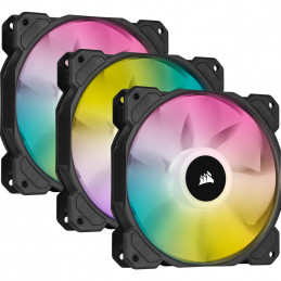 Corsair SP120 RGB ELITE Tietokonekotelo Tuuletin 12 cm Musta 3 kpl