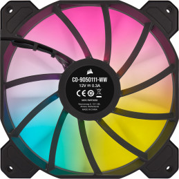 Corsair SP140 RGB ELITE Tietokonekotelo Tuuletin 14 cm Musta 2 kpl