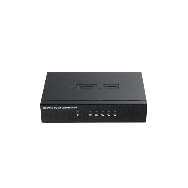 ASUS GX-U1051 Hallittu Gigabit Ethernet (10 100 1000) Musta