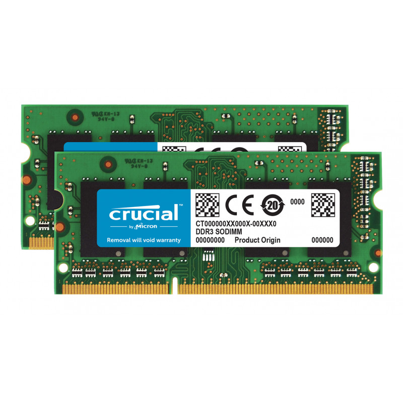 Crucial 8GB PC3-12800 Kit muistimoduuli 2 x 4 GB DDR3 1600 MHz