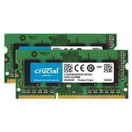 Crucial 16GB DDR3-1600 muistimoduuli 2 x 8 GB DDR3L 1600 MHz ECC
