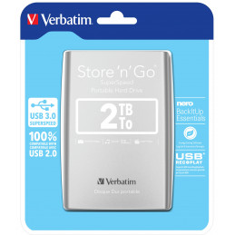 Verbatim Store 'n' Go ulkoinen kovalevy 2048 GB Hopea