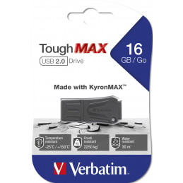 Verbatim ToughMAX USB-muisti 16 GB USB A-tyyppi 2.0 Musta