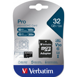 Verbatim Pro 32 GB MicroSDHC UHS Luokka 10