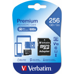 Verbatim Premium U1 256 GB MicroSDXC UHS-I Luokka 10