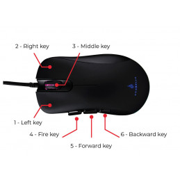 SureFire Condor Claw hiiri Oikeakätinen USB A-tyyppi Optinen 6400 DPI