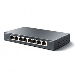 TP-LINK TL-RP108GE verkkokytkin Gigabit Ethernet (10 100 1000) Power over Ethernet -tuki Musta