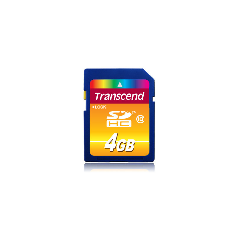 Transcend TS4GSDHC10 muistikortti 4 GB SDHC NAND Luokka 10