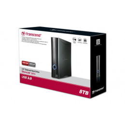 Transcend StoreJet 35T3 ulkoinen kovalevy 8000 GB Musta