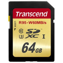 Transcend TS64GSDU3 muistikortti 64 GB SDXC NAND Luokka 10