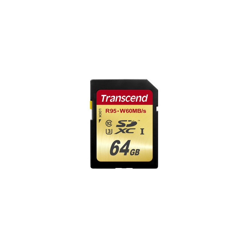 Transcend TS64GSDU3 muistikortti 64 GB SDXC NAND Luokka 10