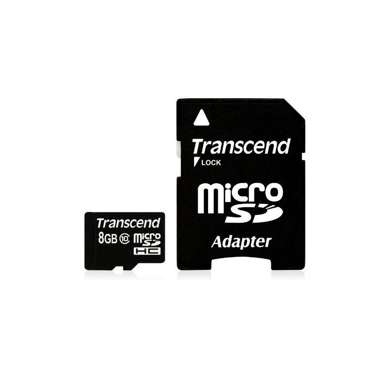 Transcend TS8GUSDHC10 muistikortti 8 GB MicroSDHC NAND Luokka 10