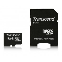Transcend TS16GUSDHC10 muistikortti 16 GB MicroSDHC NAND Luokka 10