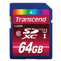 Transcend TS64GSDXC10U1 muistikortti 64 GB SDXC MLC Luokka 10