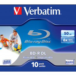 Verbatim 43736 tyhjä Blu-ray-levy BD-R 50 GB 10 kpl