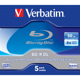 Verbatim 43748 tyhjä Blu-ray-levy BD-R 50 GB 5 kpl