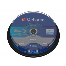 Verbatim BD-R SL 25GB 6 x 10 Pack Spindle 10 kpl