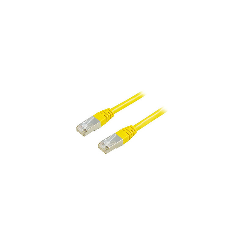 Deltaco FTP Cat6 Patch Cable, 2m verkkokaapeli Keltainen