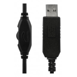 Deltaco HL-57 kuulokkeet ja kuulokemikrofoni Langallinen Pääpanta USB A-tyyppi Musta
