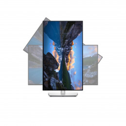 DELL UltraSharp U2422H 61 cm (24") 1920 x 1080 pikseliä Full HD LCD Musta, Hopea