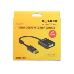 DeLOCK 62599 videokaapeli-adapteri 0,2 m DisplayPort DVI-I Musta