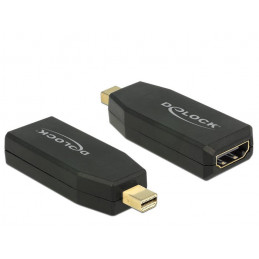 DeLOCK 65581 kaapelin sukupuolenvaihtaja mini Displayport 1.2 HDMI Musta
