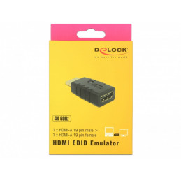 DeLOCK 63320 kaapelin sukupuolenvaihtaja 1 x HDMI-A 19 pin Musta