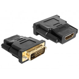 DeLOCK 65466 kaapelin sukupuolenvaihtaja DVI 24+1 HDMI Musta