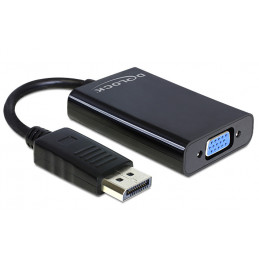 DeLOCK 65439 videokaapeli-adapteri VGA (D-Sub) DisplayPort Musta