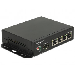 DeLOCK 87704 verkkokytkin Gigabit Ethernet (10 100 1000) Musta